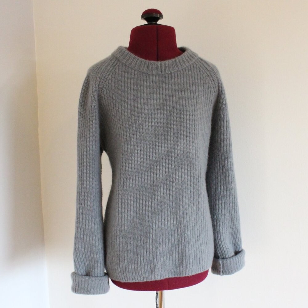 Quince Mongolian Cashmere Fisherman Crewneck Sweater